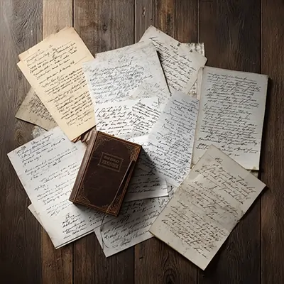 مجموعه‌ای از دست‌نوشته‌ها و یادداشت‌های حقوقی روی میز؛ روایت مکتوب اندیشه و تجربه حقوقی